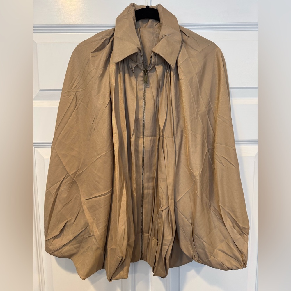 Tan Cape Jacket NWOT